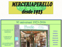 Tablet Screenshot of merceriaperello.com